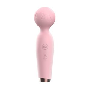 Silicone adult massager wand with 10 vibration modes and realistic vibration design.