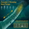Rotating Thrusting Vibrator Telescopic G-Spot & Clitoral Stimulator with Rotating Beads Women Massager
