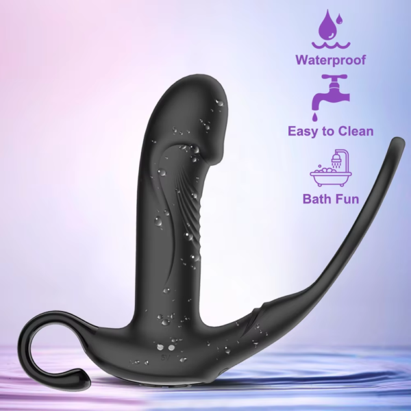 5811775137995_.pic Prostate Massager Vibrator Anal Plug Silicone Stimulator for Men