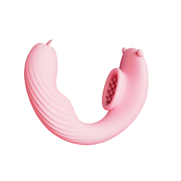 Wearable Clitoral Suction Vibrator with Tongue Licking Remote Control Discreet Panty Vibrator for Women