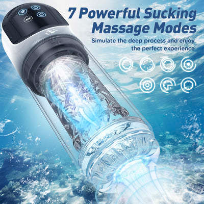 Powerful Automatic Male Masturbator High Intensity Thrusting & Realistic Suction USB Rechargeable Sex Toy for Men
