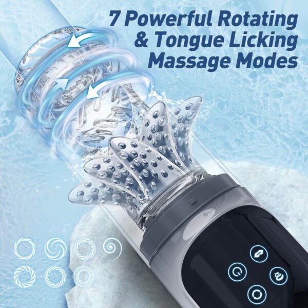 Powerful Automatic Male Masturbator High Intensity Thrusting & Realistic Suction USB Rechargeable Sex Toy for Men