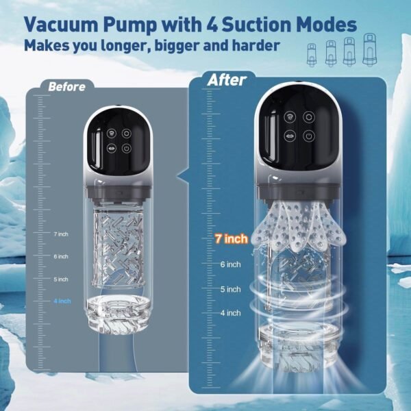 Powerful Automatic Male Masturbator High Intensity Thrusting & Realistic Suction USB Rechargeable Sex Toy for Men