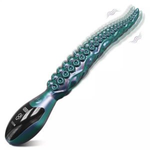 Octopus tentacle G-spot vibrator with LED display