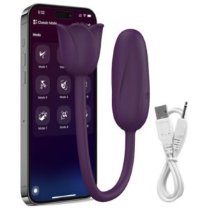 USB rechargeable vibrator for women with clitoral suction and G-spot stimulation.