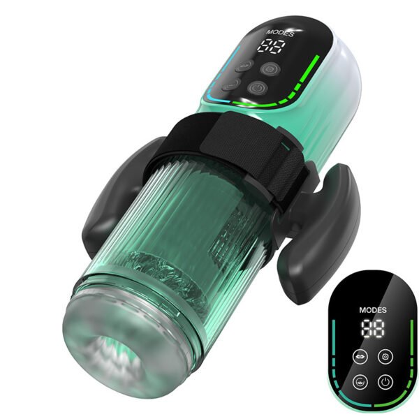 automatic male masturbator rotating telescopic suction stroker for men
