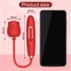 Rose Clitoral Suction Vibrator – Tongue Licking & Nipple Suction Rose Clitoral Suction Vibrator – Powerful Female Vibrator with 10 Vibration Modes