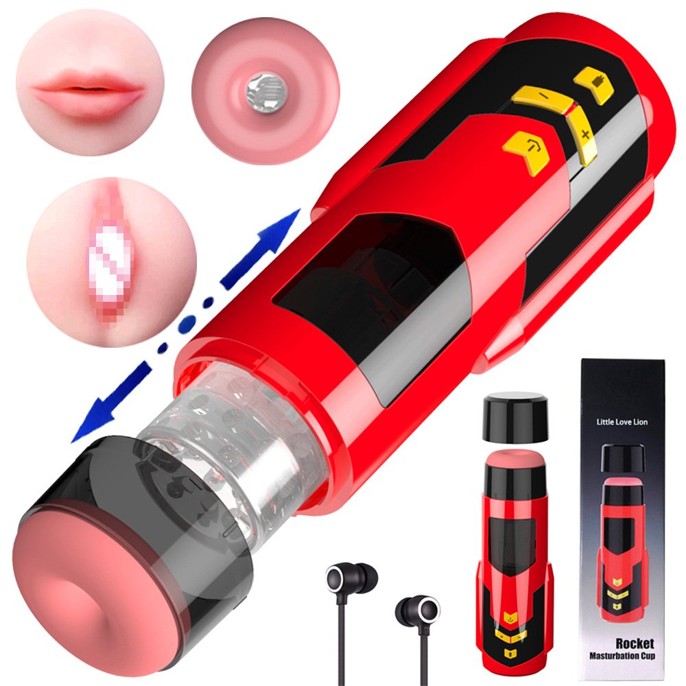 Automatic Electric Masturbator Cup with Sound – Telescopic Rotation & Vibration Stroker