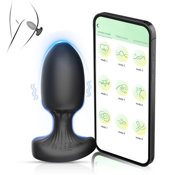 Silicone Vibrating Butt Plug with Remote Control Silicone Vibrating Butt Plug with Remote Control – USB Rechargeable, Waterproof, Prostate Massager