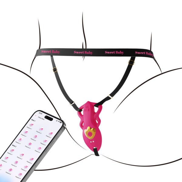 Wearable Vibrator with App Control, Wireless Panty Vibrator, Invisible Clitoral Stimulator, Remote Control Toy for Women
