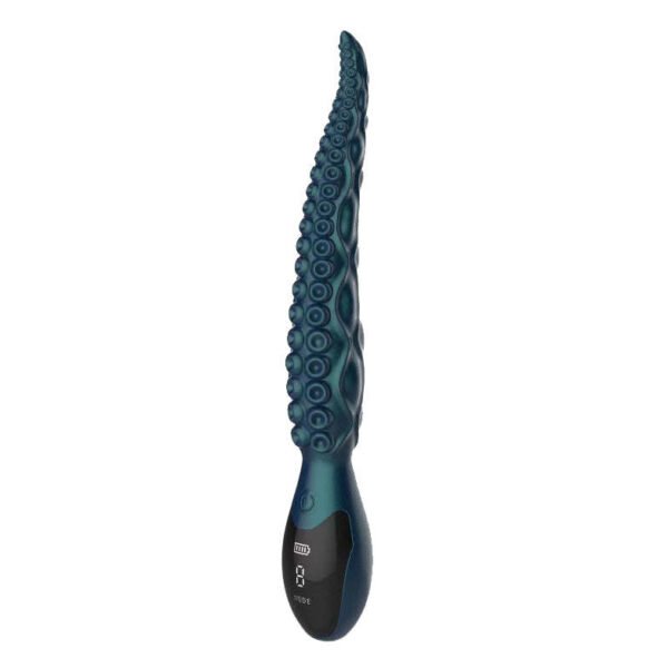 Octopus Tentacle G-Spot Vibrator with LED Display Clitoral Stimulator Realistic Silicone Dildo Vibrating Massager