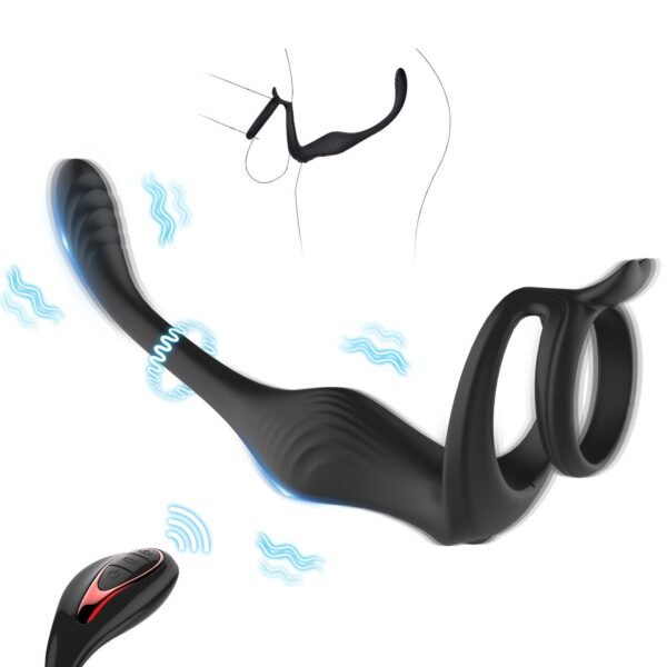 Prostate Vibrator with Cock Ring prostate vibrator with cock ring male anal massager for men