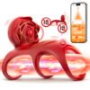 Couples Vibrating Ring Set, Triple Ring Lock Design, Clitoral Stimulator, Hypoallergenic Massage Toy
