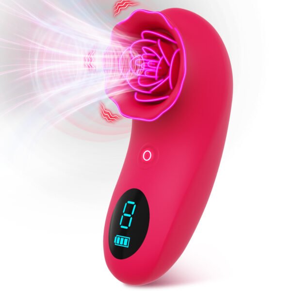 Rose Vibrator for Women – G Spot & Clitoral Stimulator Rose vibrator for women with G spot, clitoral and nipple stimulation, waterproof silicone design