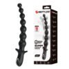 Silicone vibrating anal plug with beads and prostate massager design