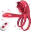 Vibrating Cock Ring for Men Vibrating cock ring for men with 9 modes dual stimulation design