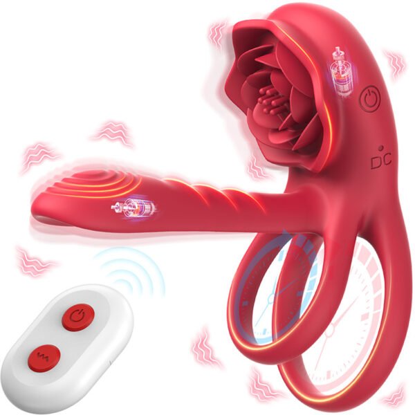 Vibrating Cock Ring for Men Vibrating cock ring for men with 9 modes dual stimulation design