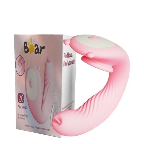 wearable clitoral suction tongue licking remote control panty vibrator for women