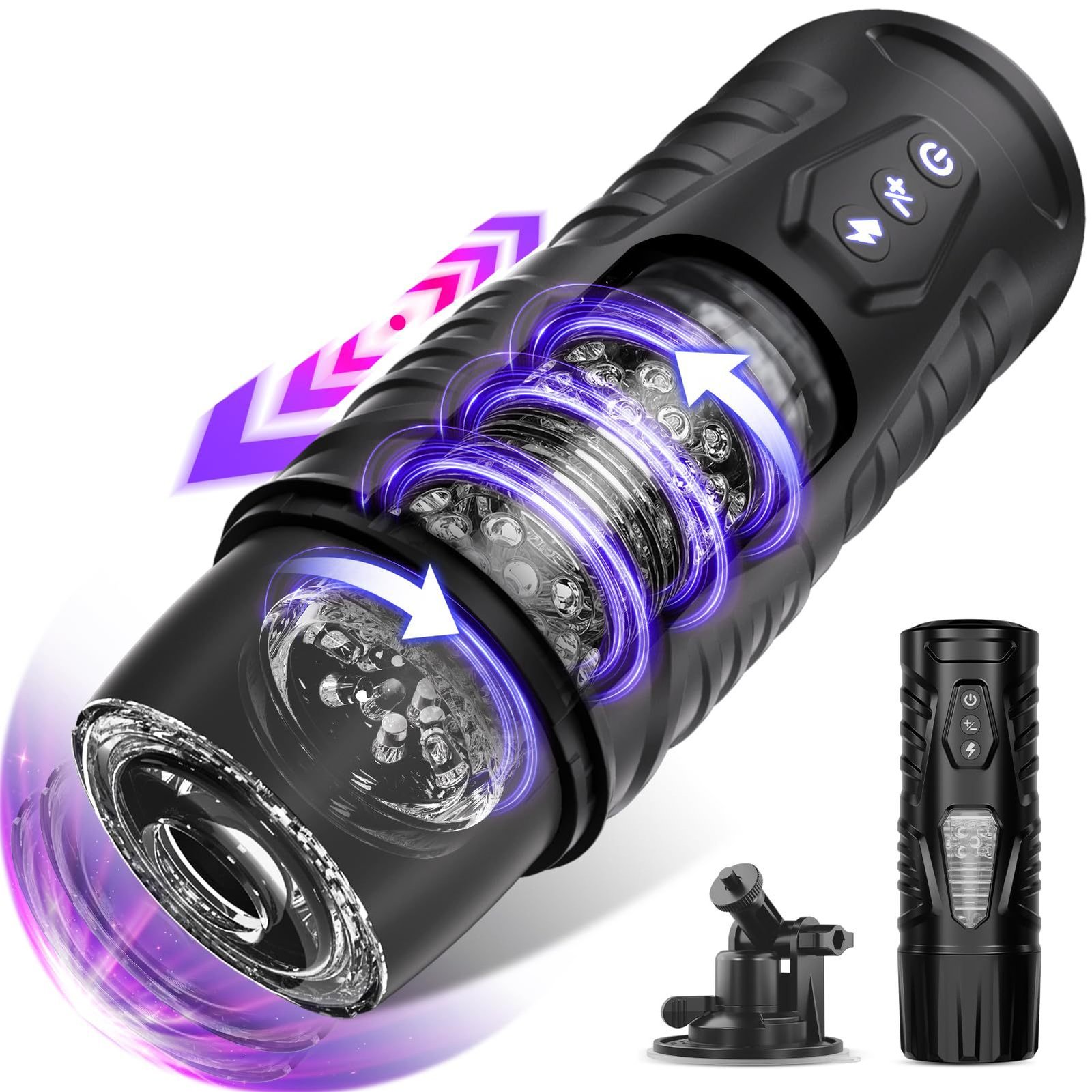 Automatic Suction Masturbator for Men – Powerful Telescopic Stroker Cup