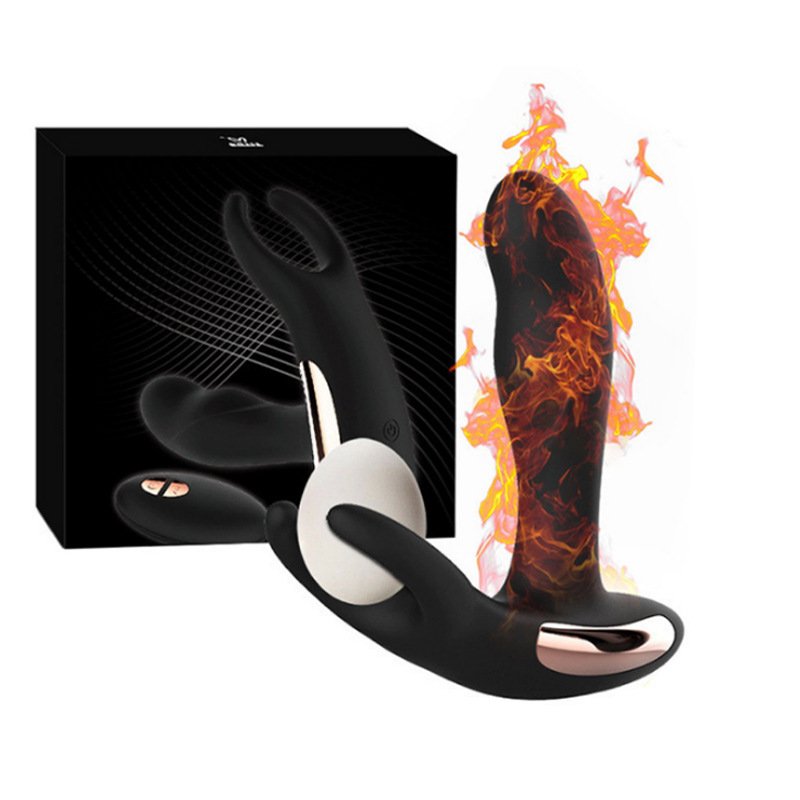 Remote Control Prostate Massager with Heating – 7 Speed Vibrating Anal Plug, Waterproof Silicone G-Spot Massager for Men