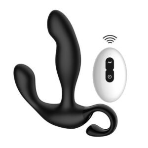 Remote control prostate massager for men with wireless tapping anal plug design