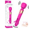 Vibrating wand massager for women with hollow tapping design