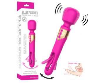 Vibrating wand massager for women with hollow tapping design