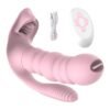 3-in-1 Wearable G-Spot Vibrator with Anal Plug Silicone Clitoral Stimulator Vibrating Massager for Women