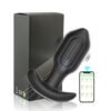 Black Prostate Massager for Men, Vibrating Anal Plug, Silicone Male G-Spot Stimulator