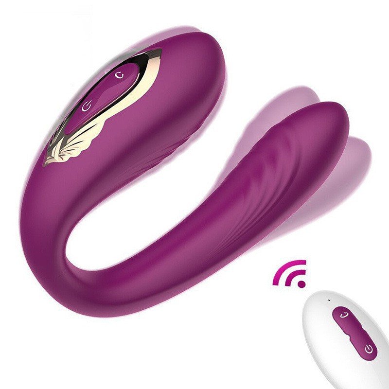 U-Shaped Wearable Panty Vibrator Remote Control G-Spot & Clitoral Stimulator Silicone Waterproof Sex Toy for Women